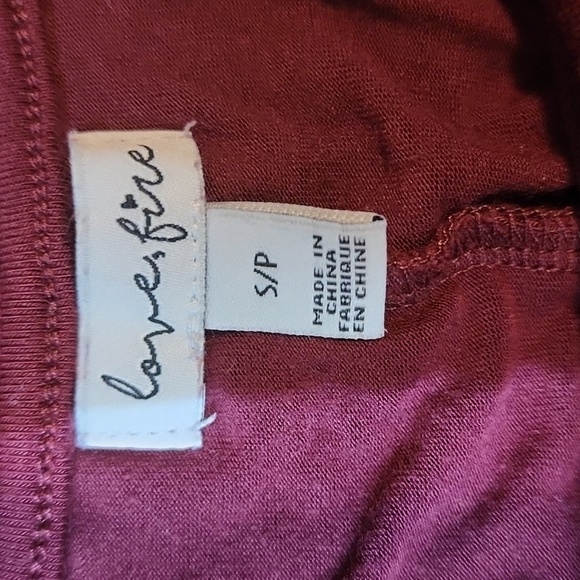 Love&fire burgundy Short cotton dress size SP - Picture 3 of 3